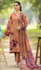 3Pc Ayeza Embroidery Lawn - AL 01