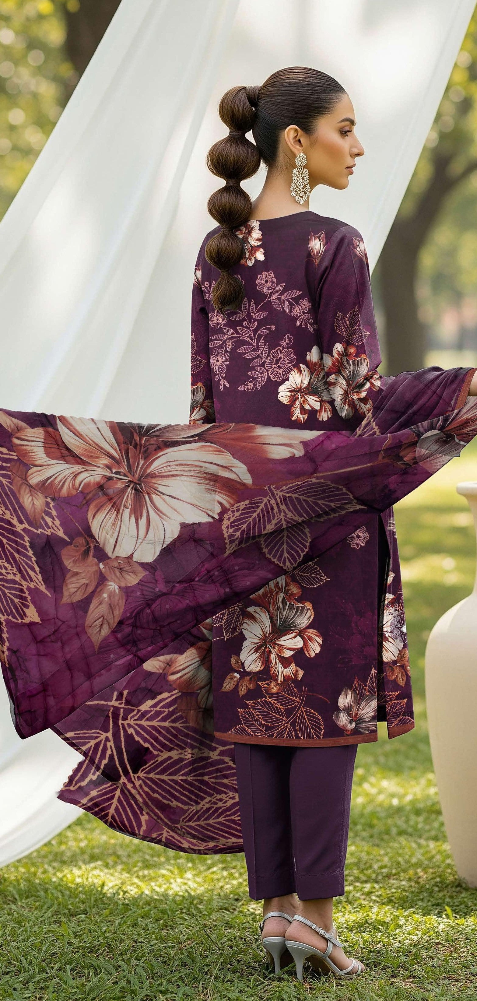 3Pc Ayeza Embroidery Lawn - AL 05