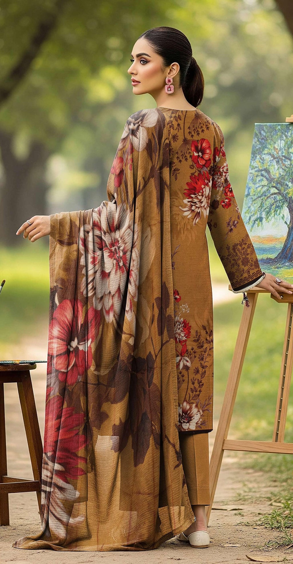 3Pc Ayeza Embroidery Lawn - AL 10