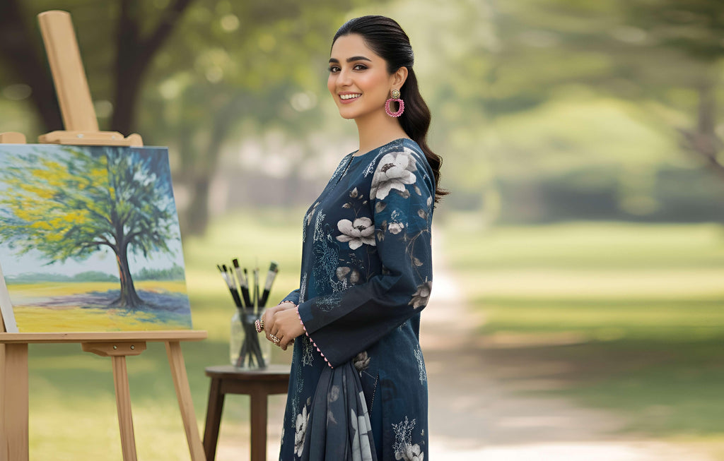 3Pc Ayeza Embroidery Lawn - AL 06