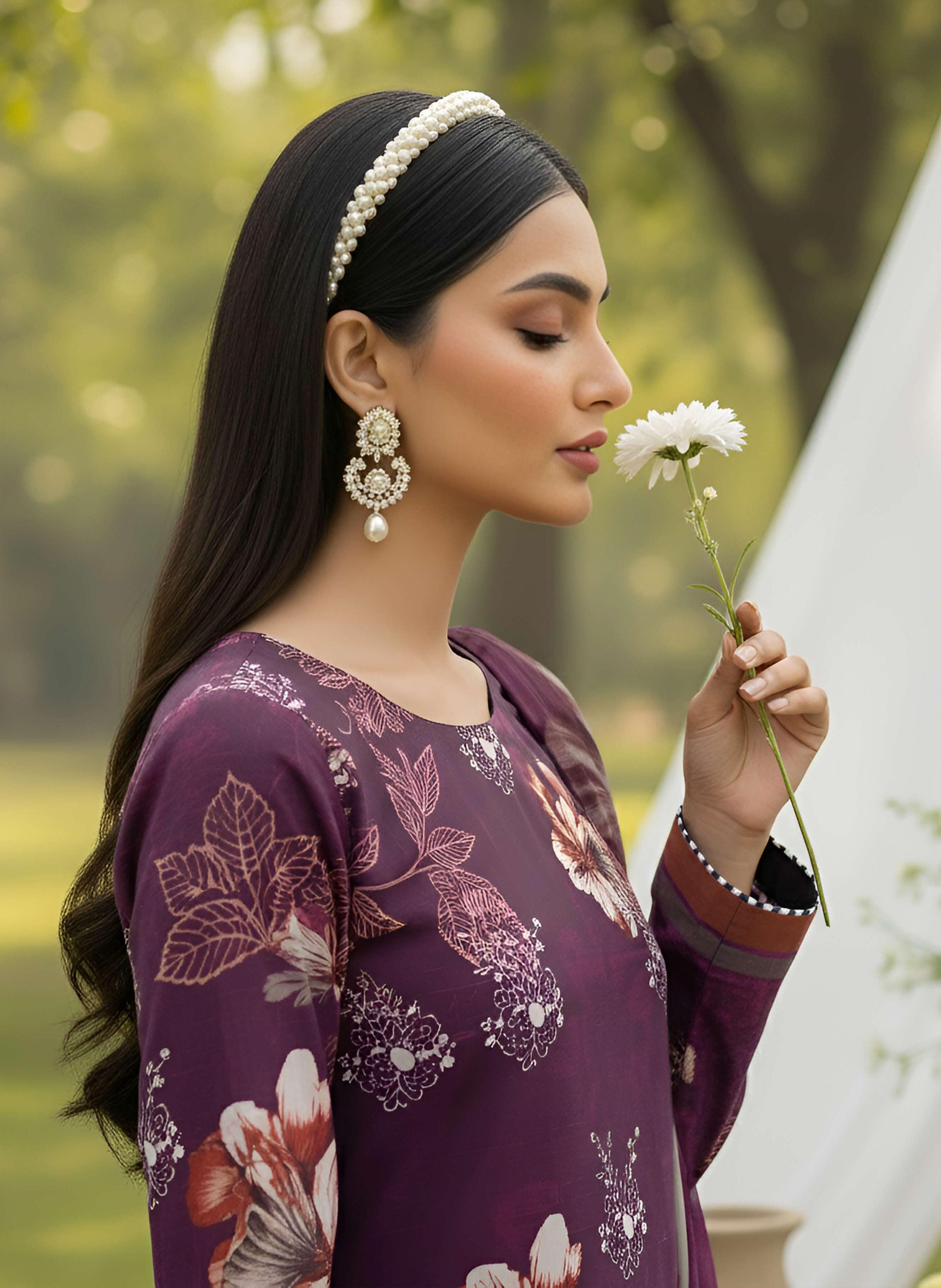 3Pc Ayeza Embroidery Lawn - AL 05