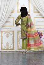 3Pc Aleez Lawn - AL 10