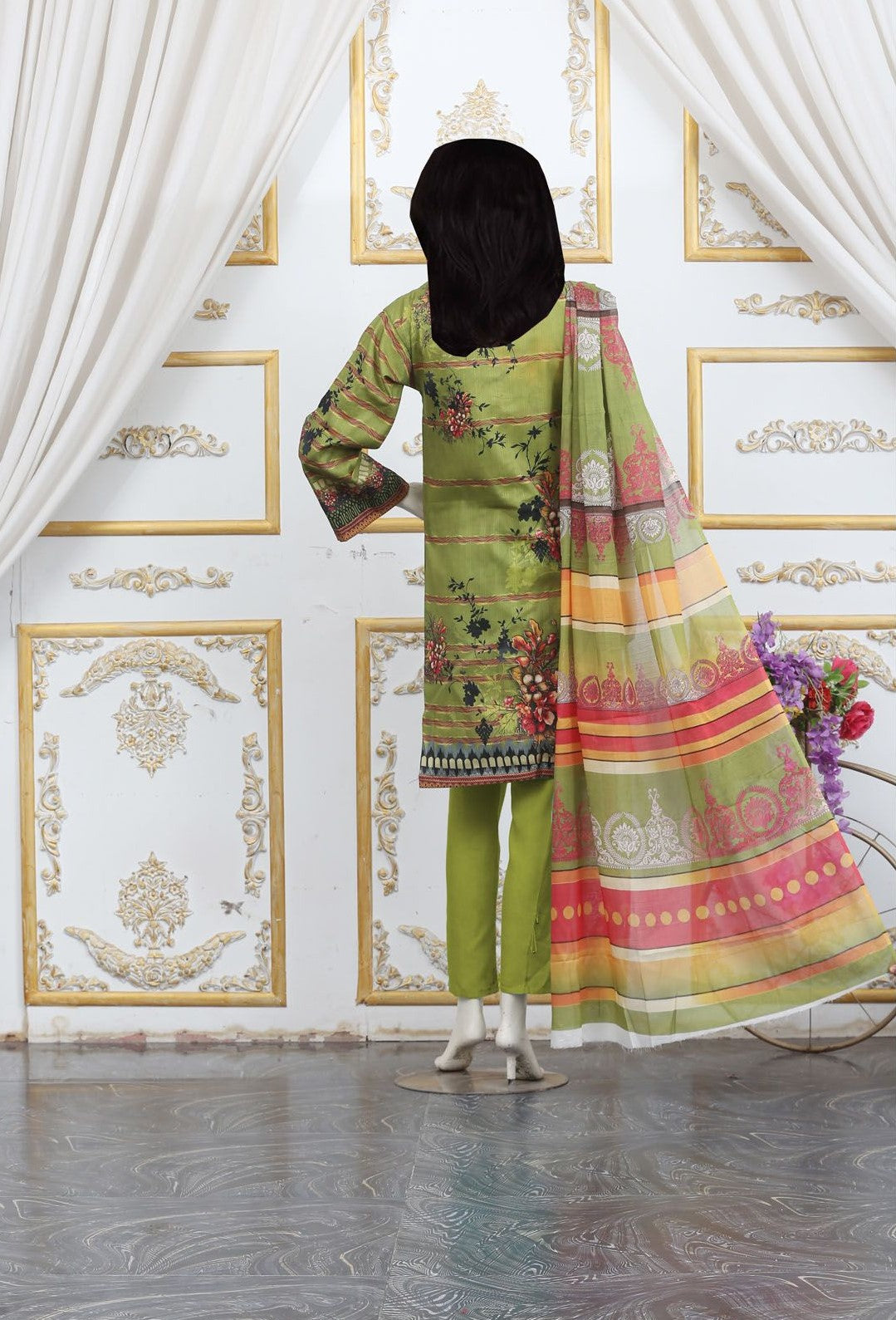 3Pc Aleez Lawn - AL 10