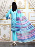 3Pc Aleez Lawn - AL 01