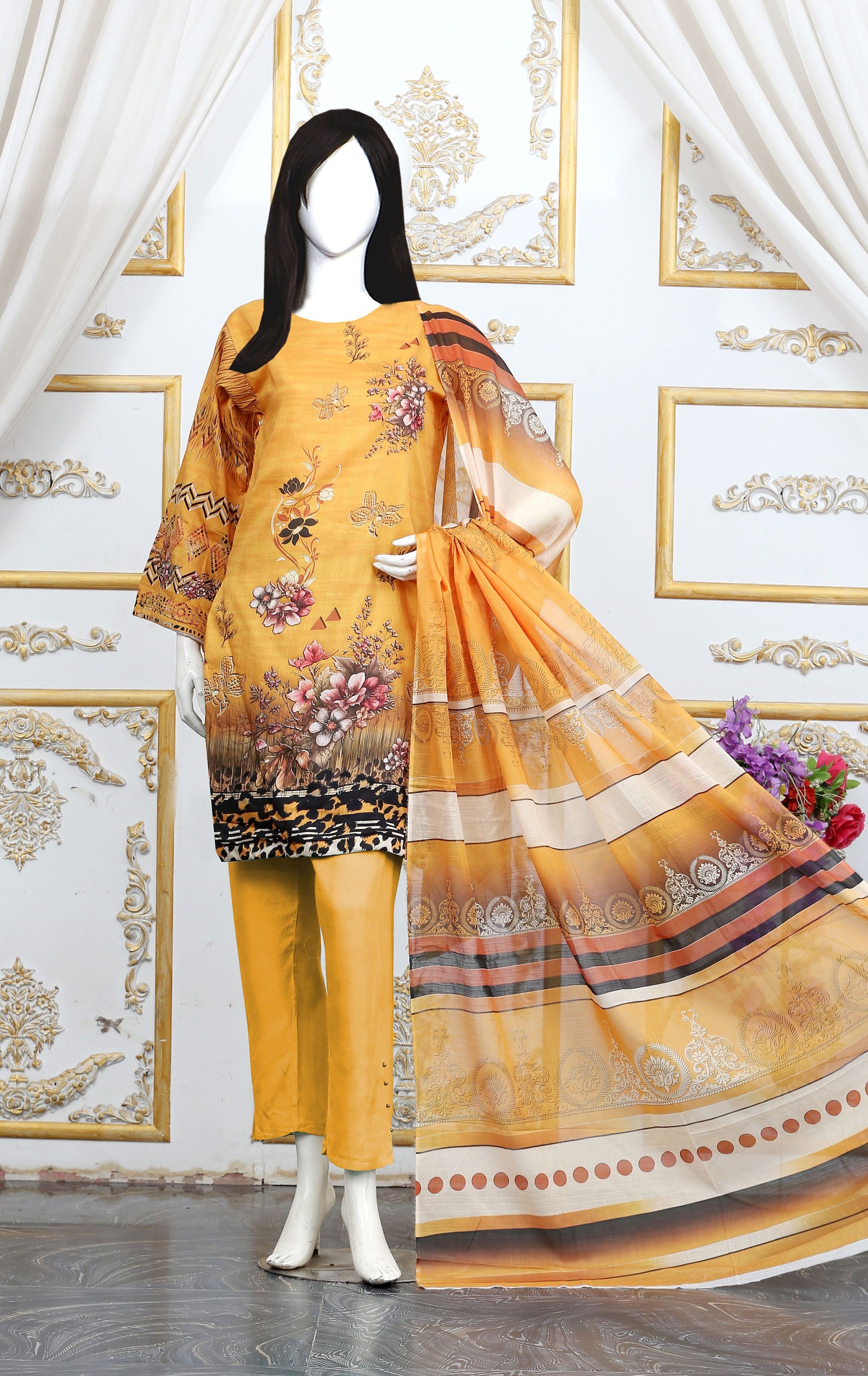 3Pc Aleez Lawn - AL 06