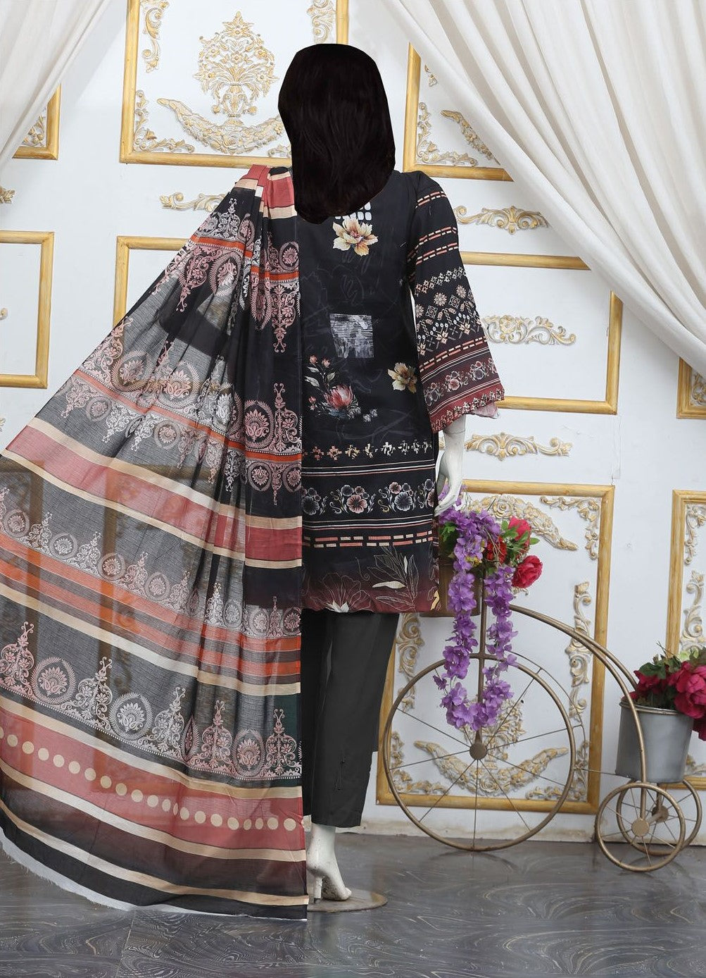 3Pc Aleez Lawn - AL 09