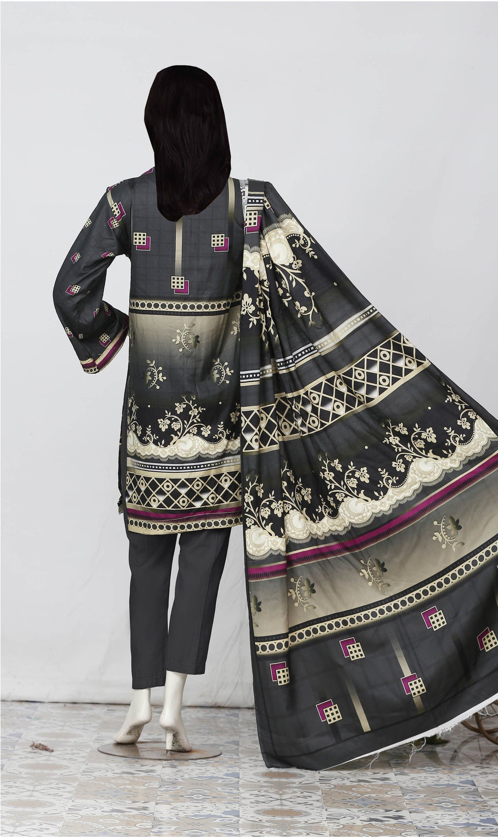 Nafees Linen 02 - 3 Pc Digital Printed Linen