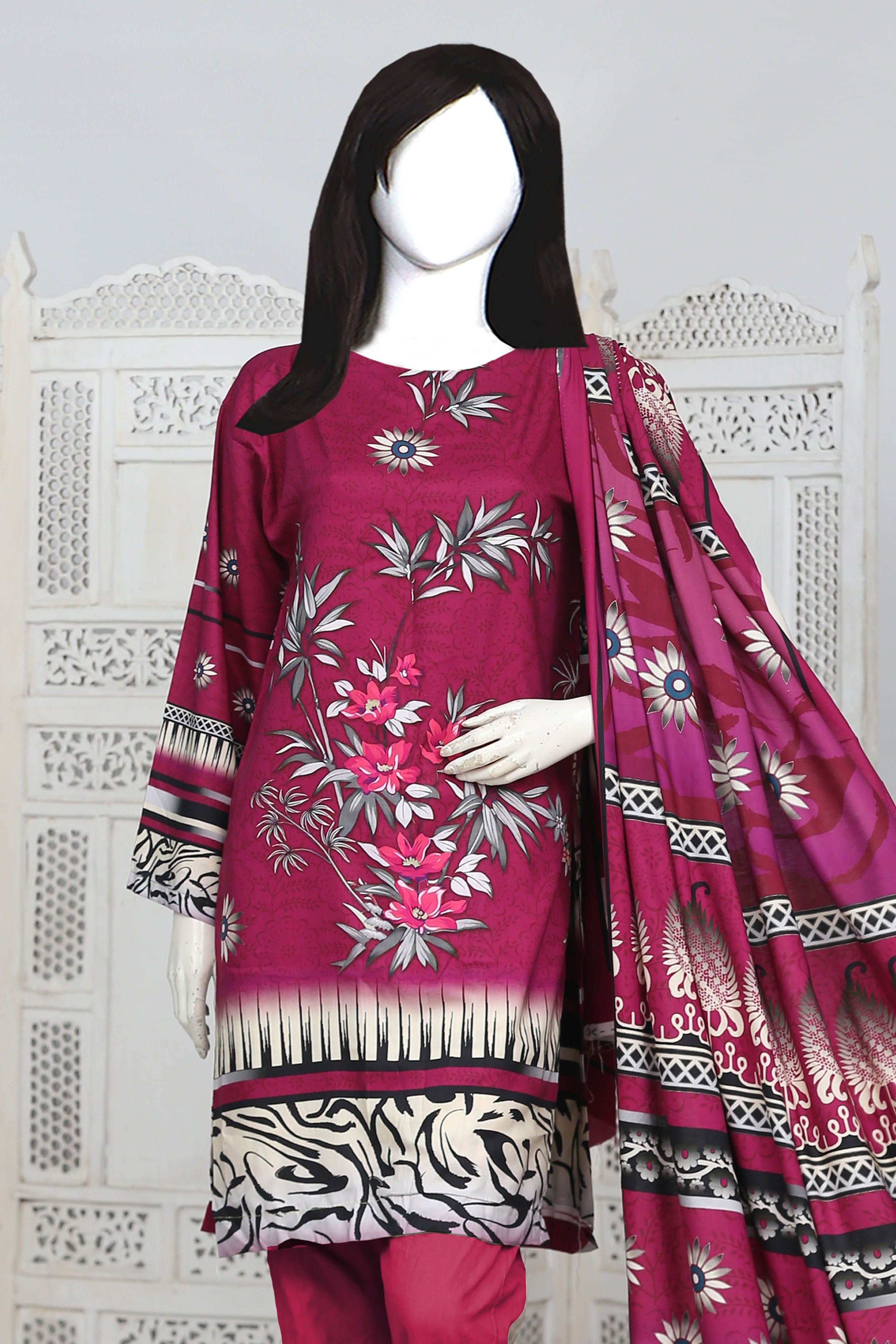 Nafees Linen 04 - 3 Pc Digital Printed Linen