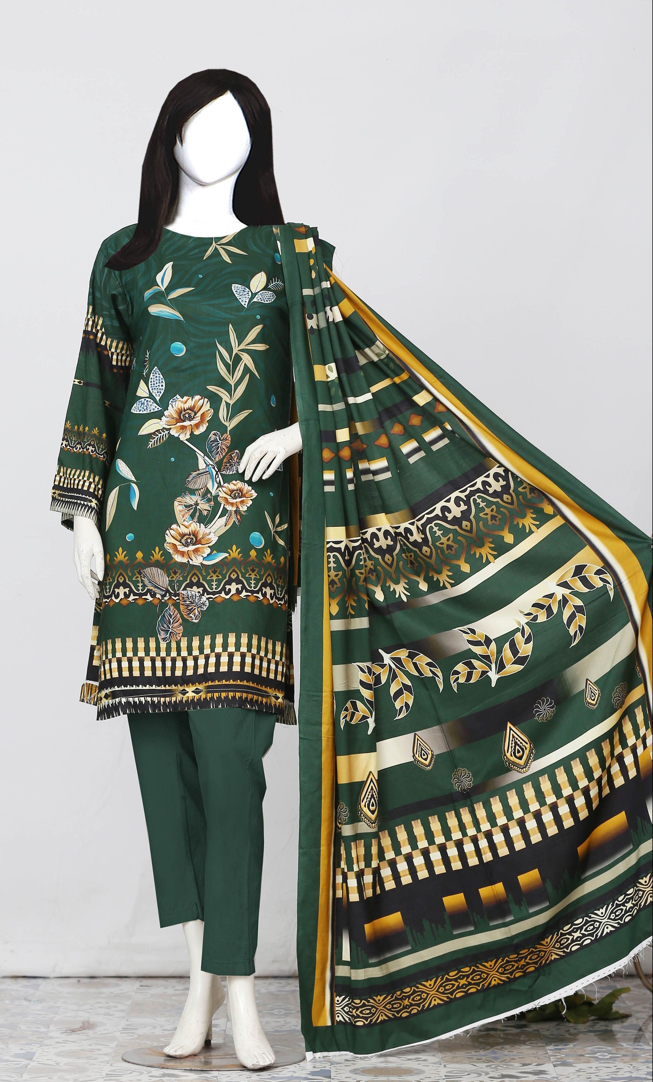 Nafees Linen 01 - 3 Pc Digital Printed Linen