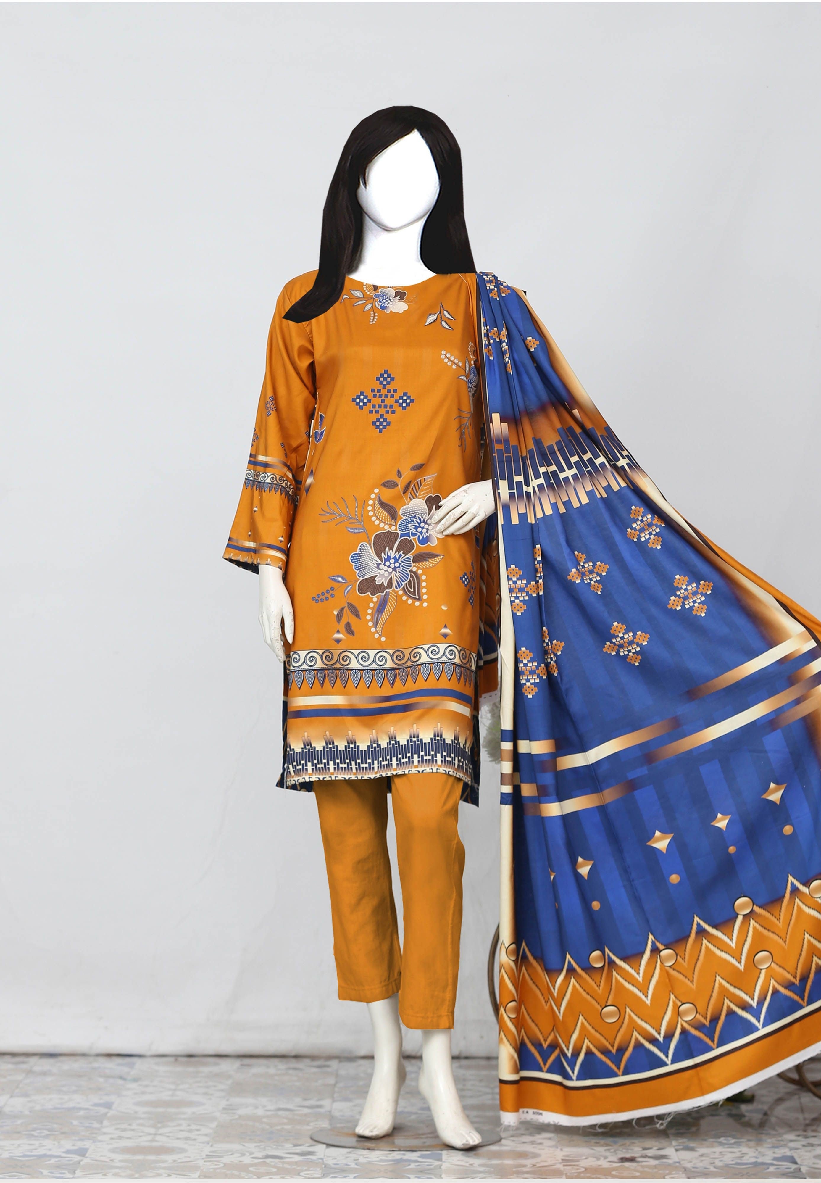 Nafees Linen 05 - 3 Pc Digital Printed Linen