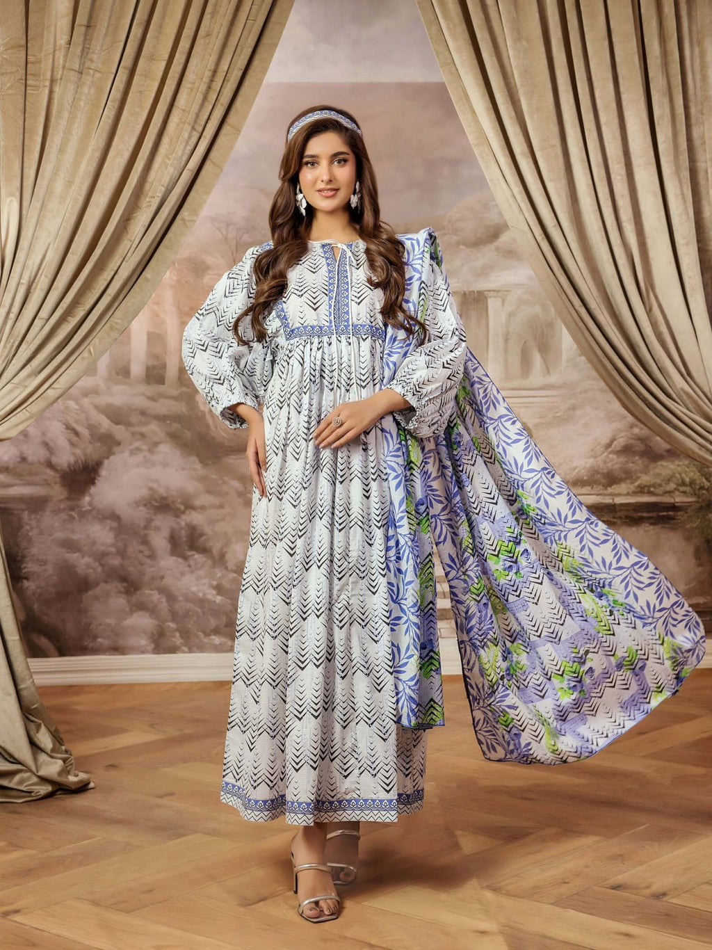 Safwa 03 - 3 Pc Printed Premium Cambric