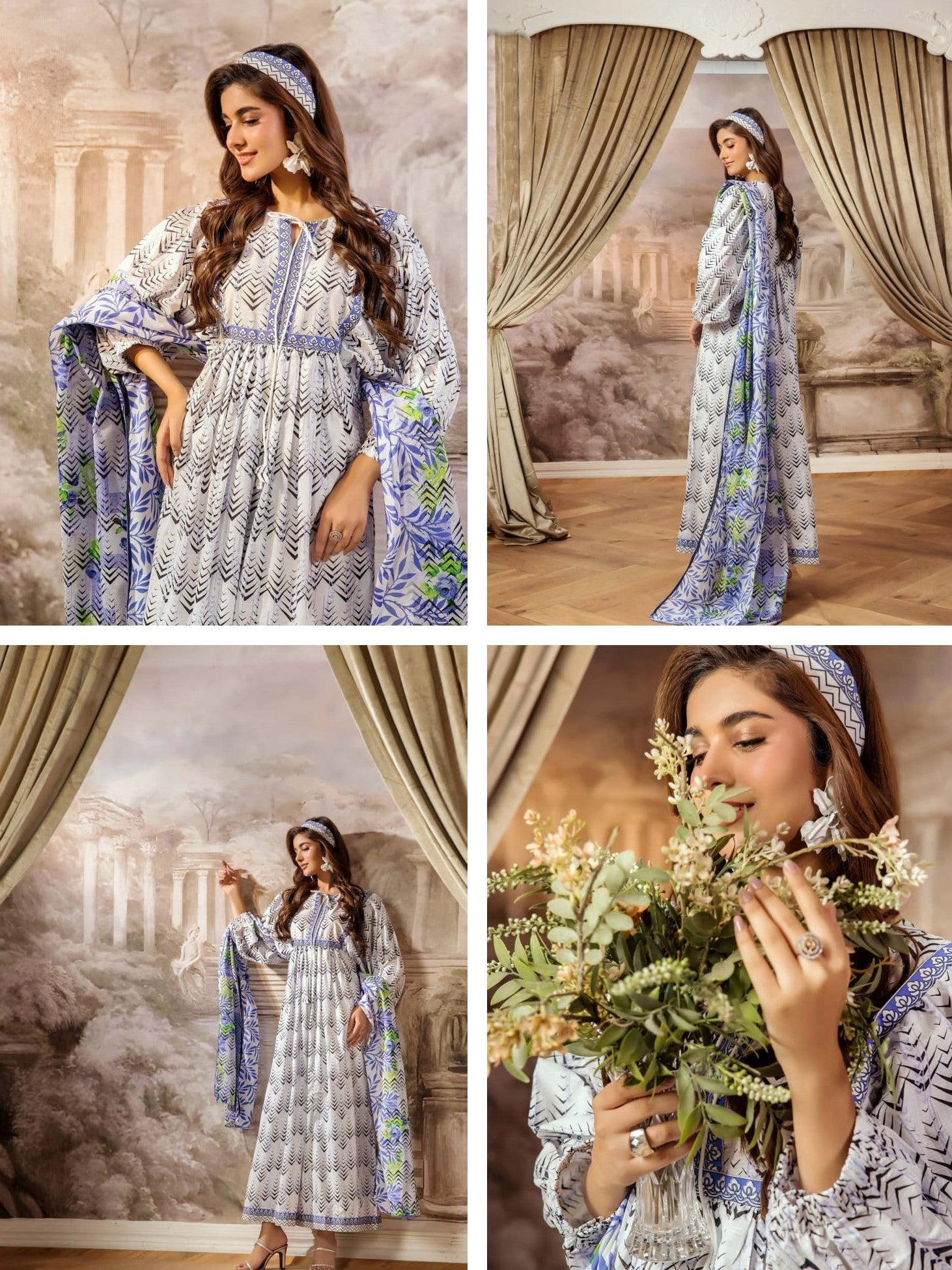 Safwa 03 - 3 Pc Printed Premium Cambric