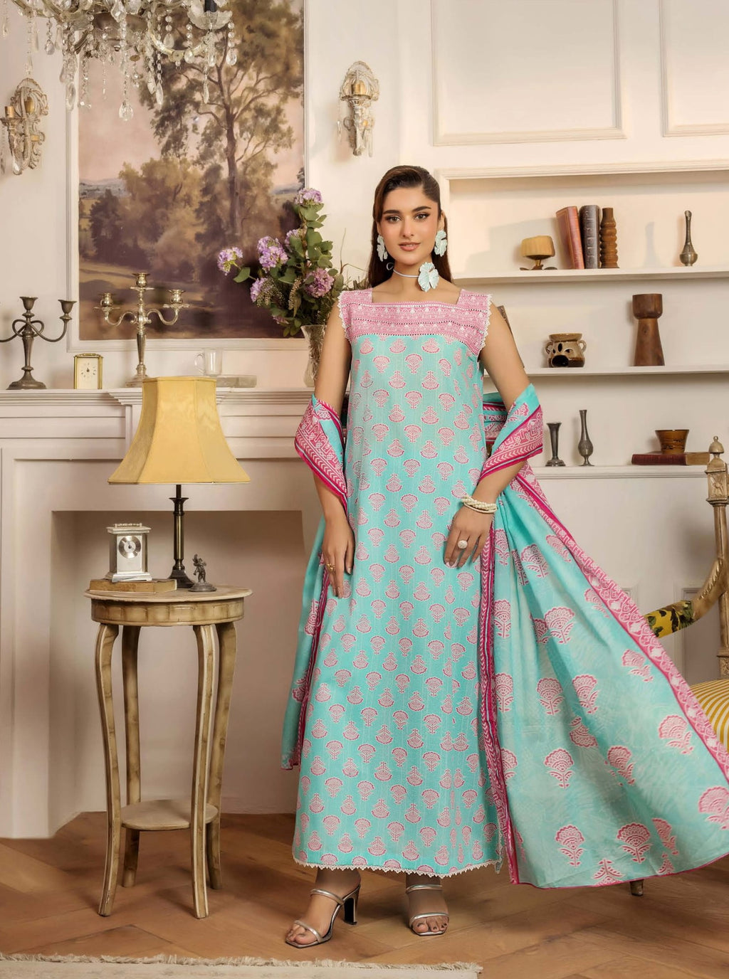 Safwa 09 - 3 Pc Printed Premium Cambric