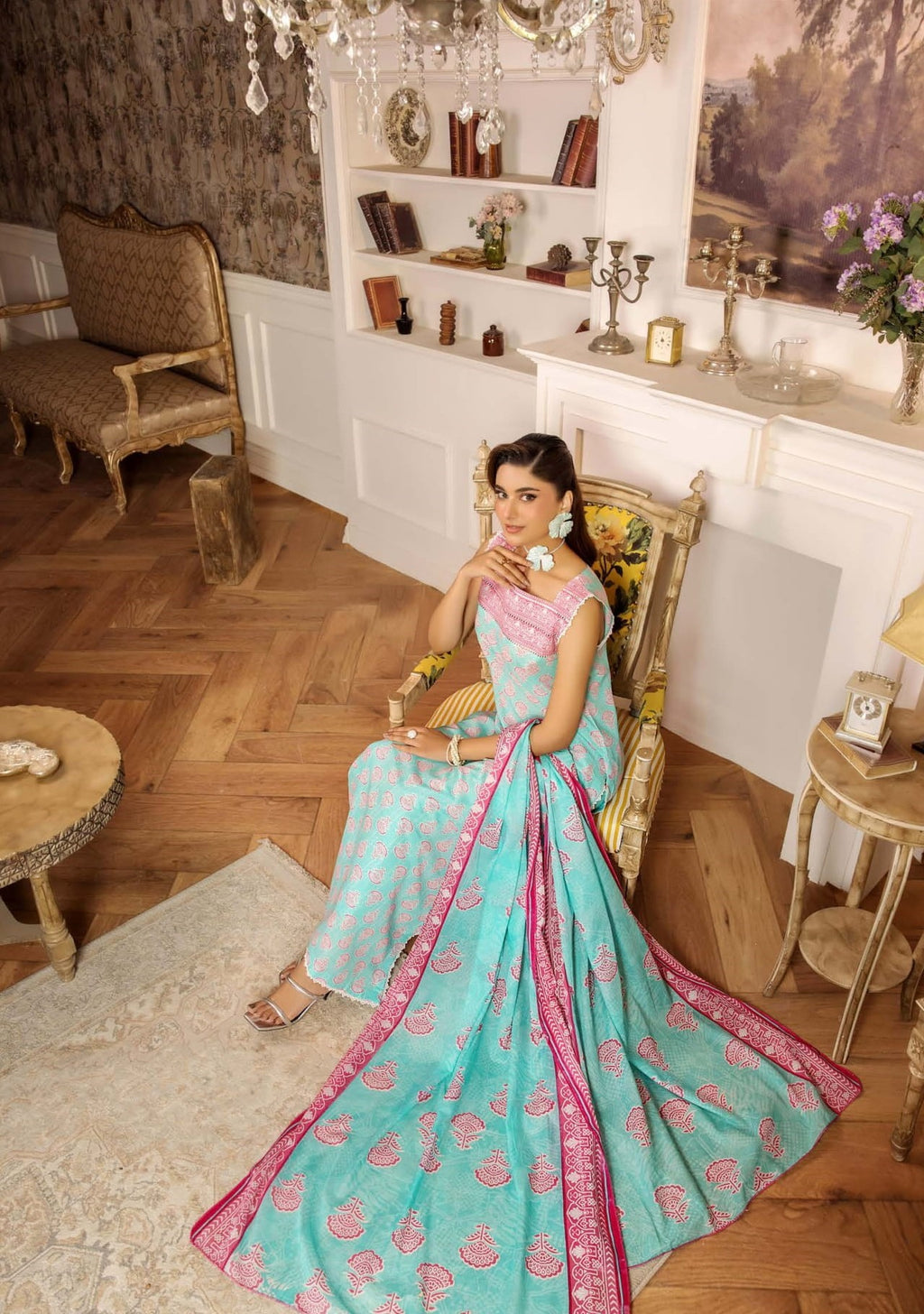 Safwa 09 - 3 Pc Printed Premium Cambric