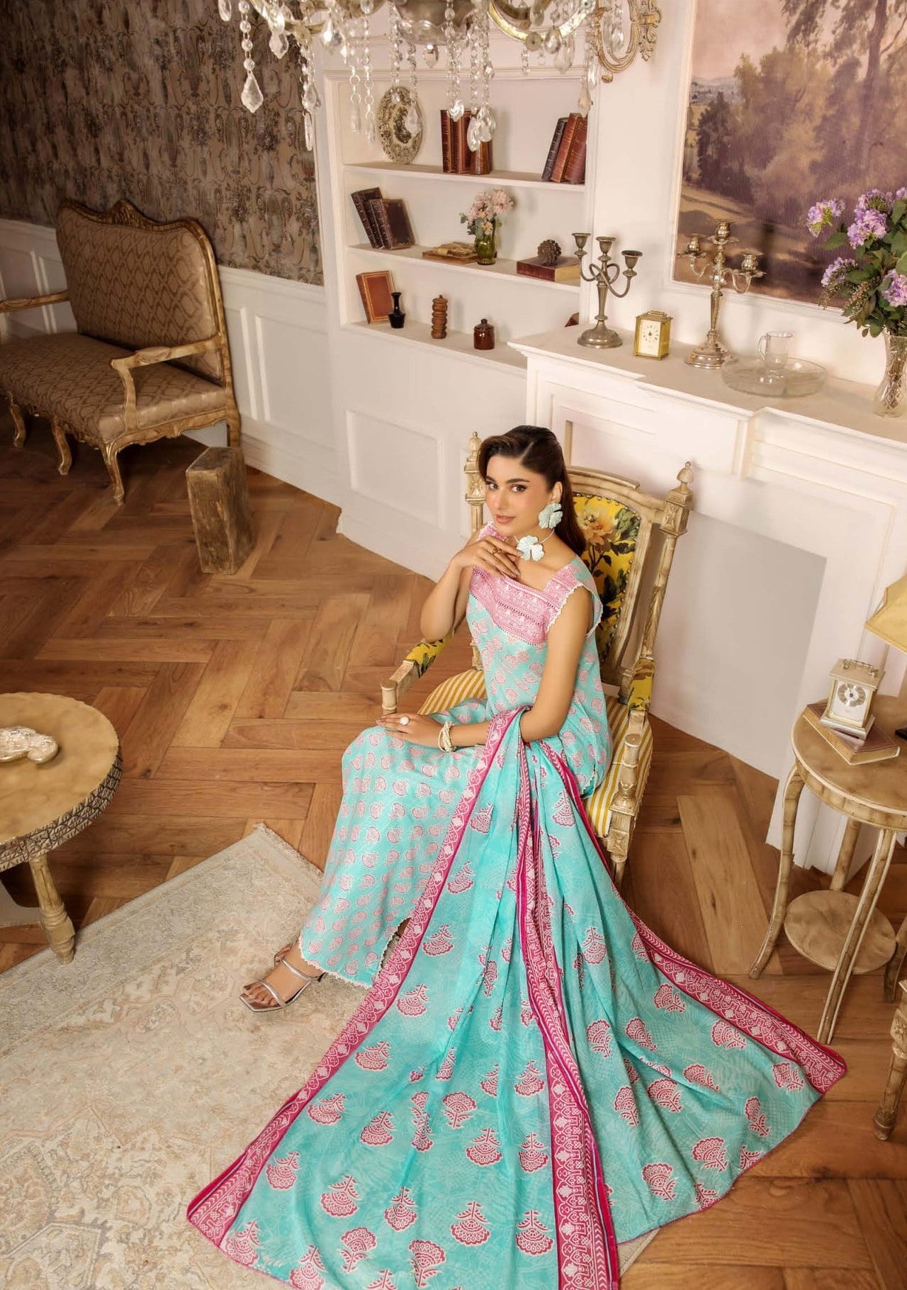 Safwa 09 - 3 Pc Printed Premium Cambric