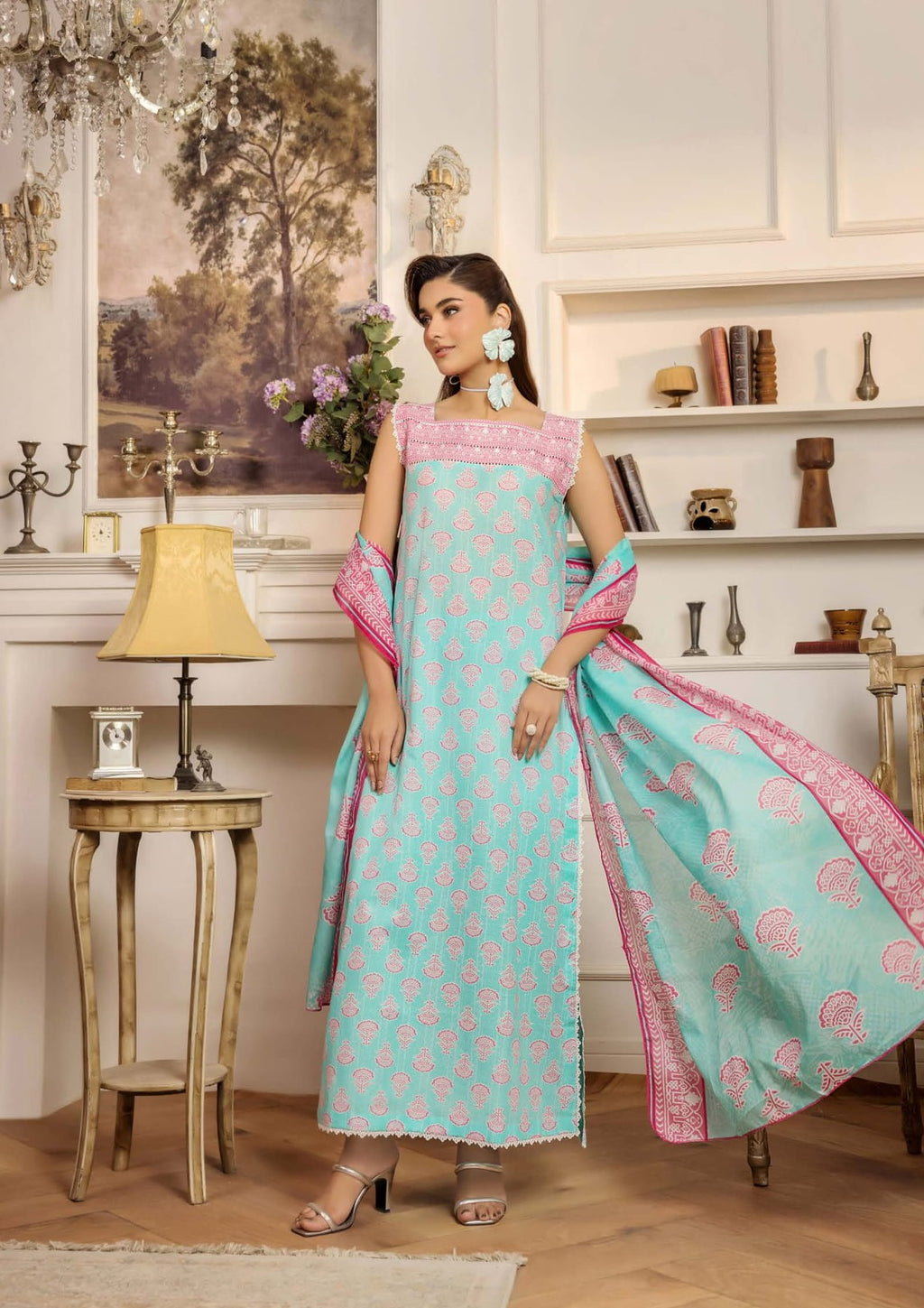 Safwa 09 - 3 Pc Printed Premium Cambric