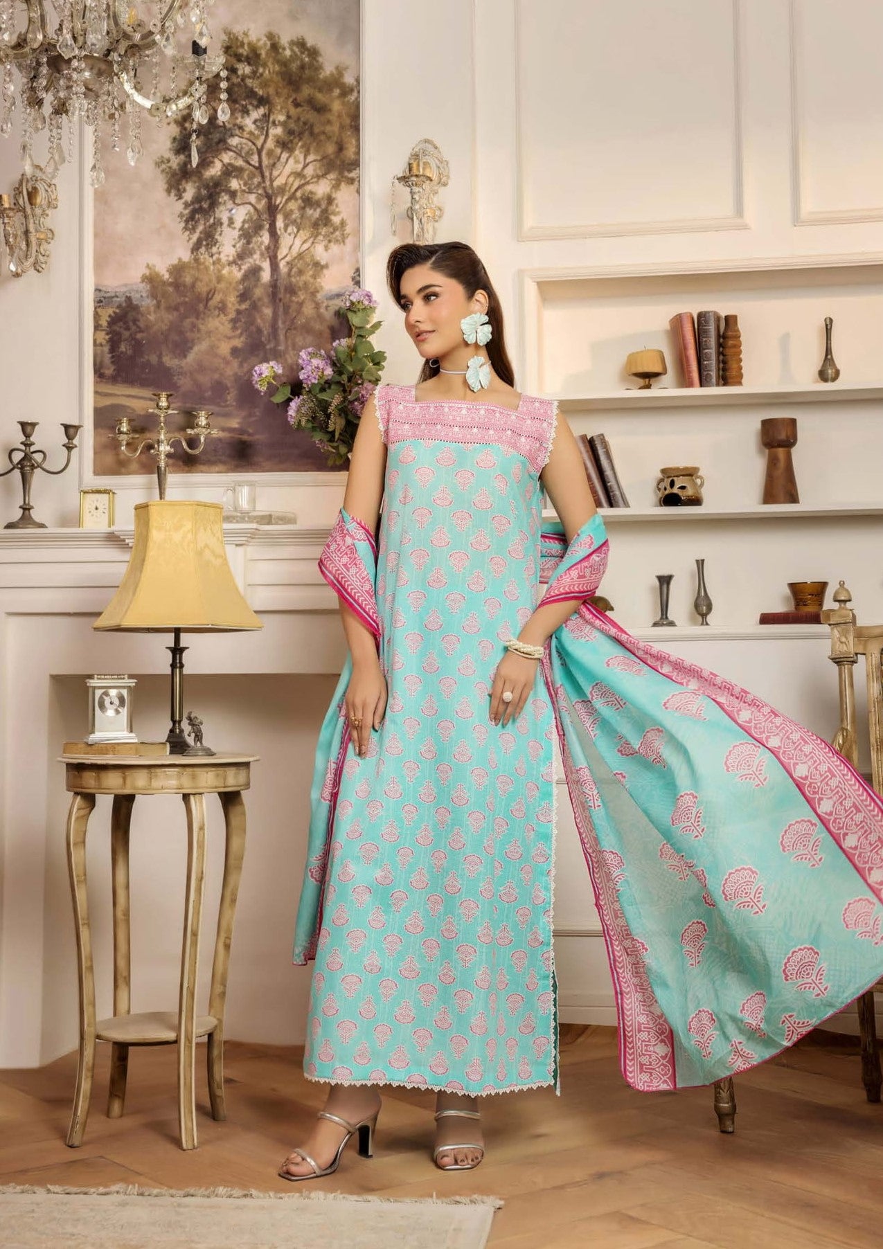 Safwa 09 - 3 Pc Printed Premium Cambric