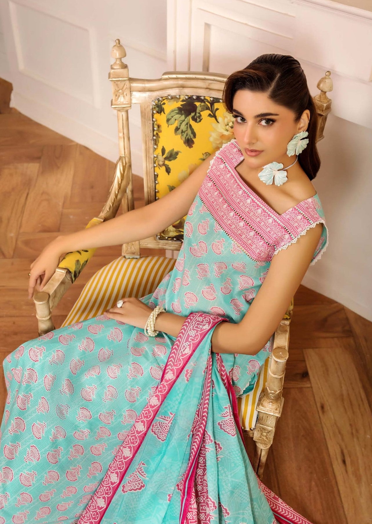 Safwa 09 - 3 Pc Printed Premium Cambric