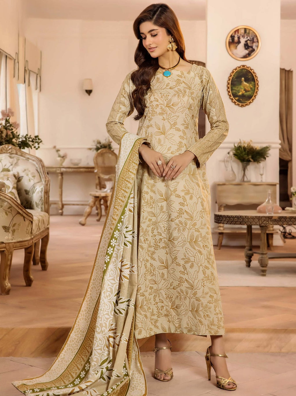 Safwa 08 - 3 Pc Printed Premium Cambric