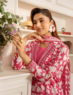 Safwa 07 - 3 Pc Printed Premium Cambric