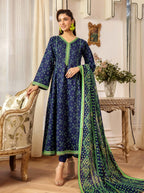 Safwa 06 - 3 Pc Printed Premium Cambric