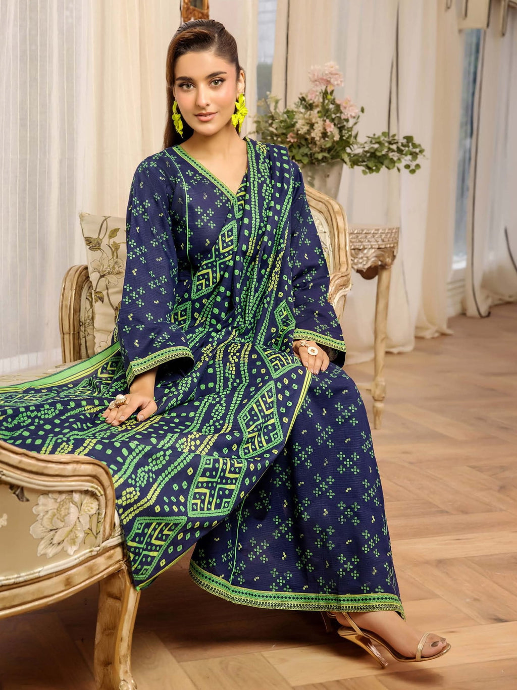 Safwa 06 - 3 Pc Printed Premium Cambric