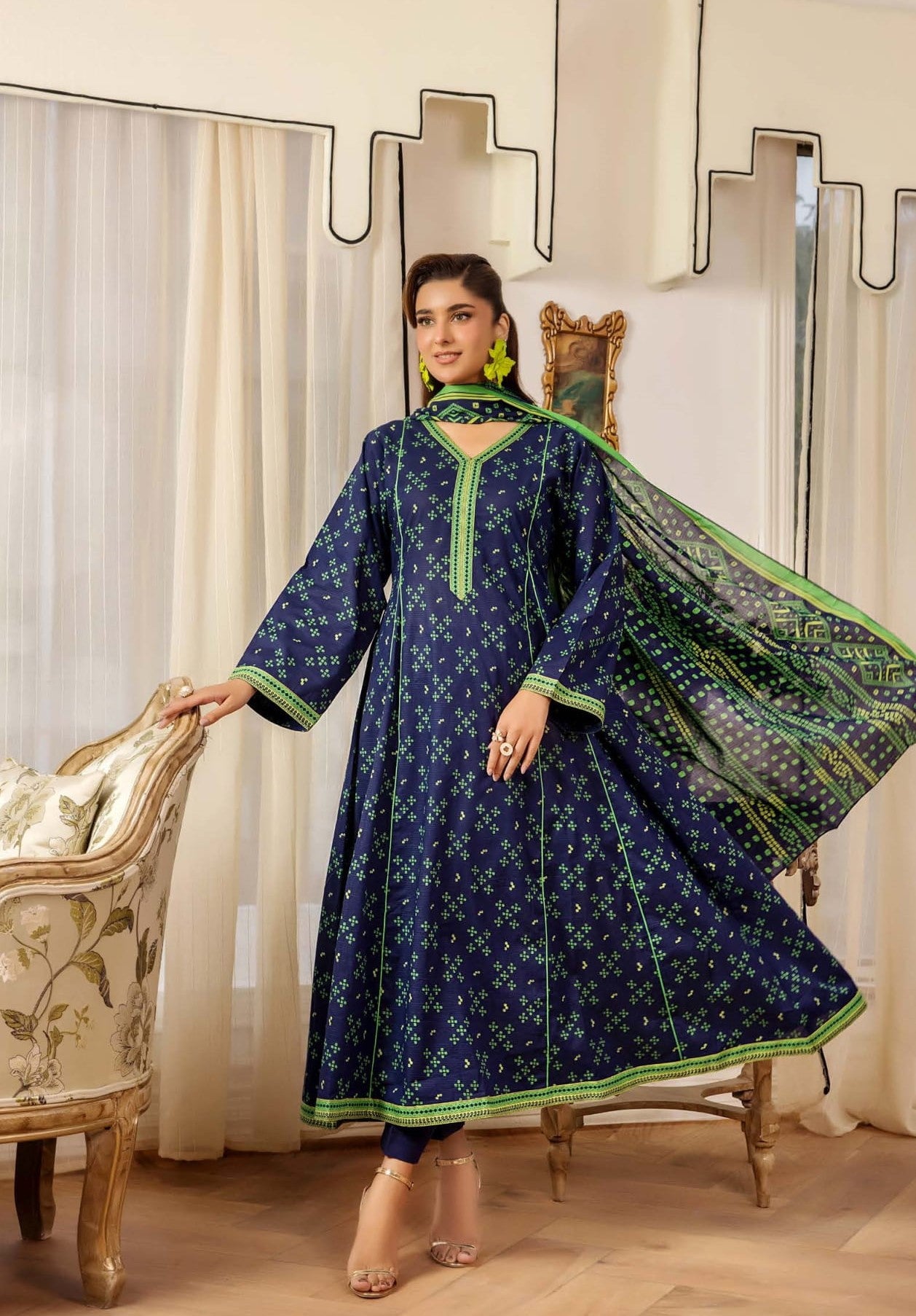 Safwa 06 - 3 Pc Printed Premium Cambric