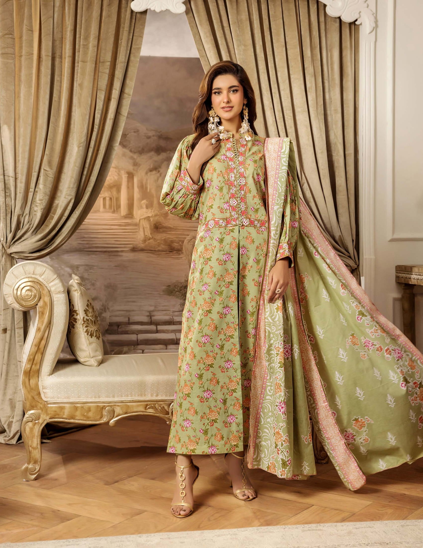 Safwa 05 - 3 Pc Printed Premium Cambric