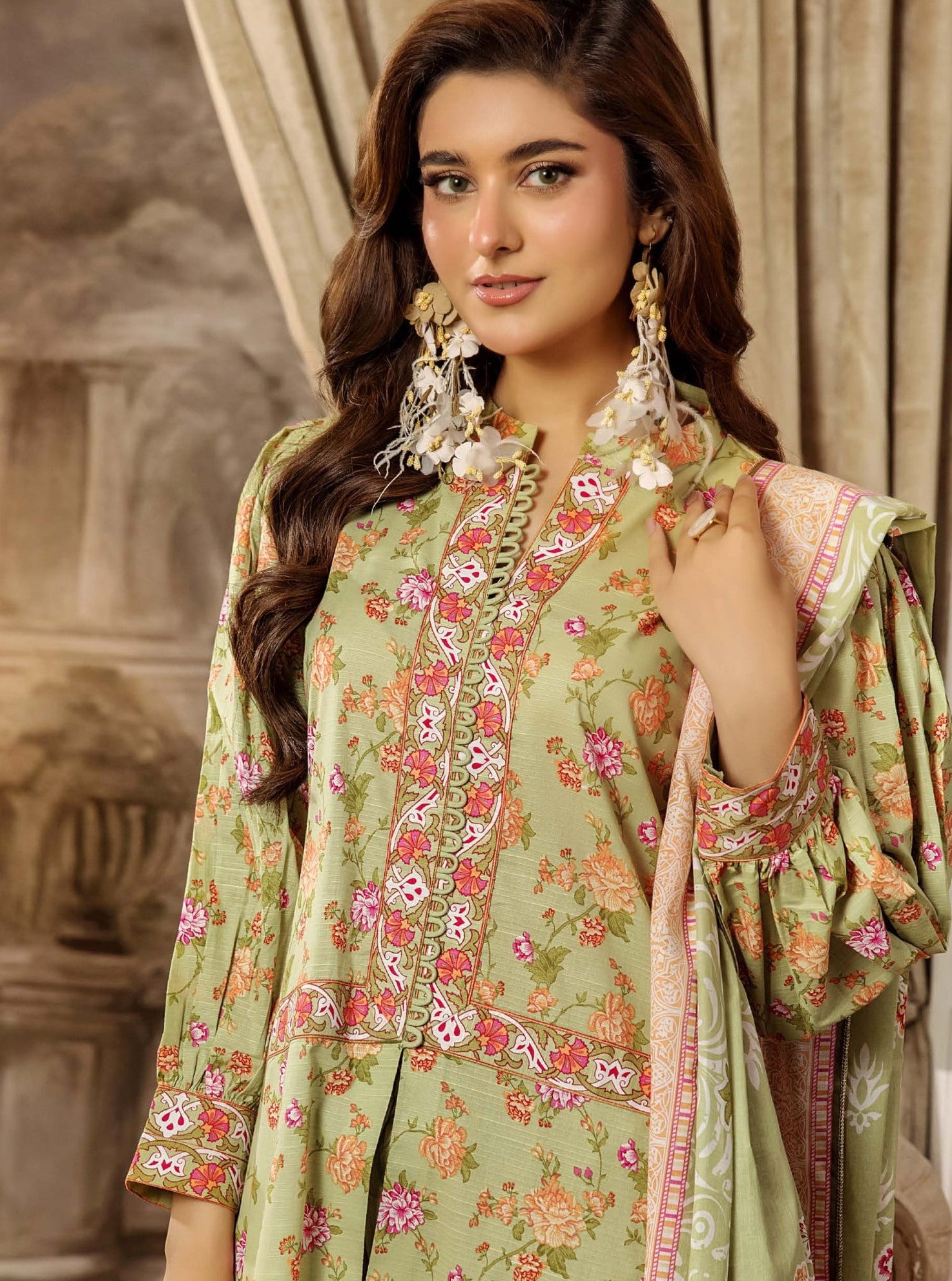 Safwa 05 - 3 Pc Printed Premium Cambric