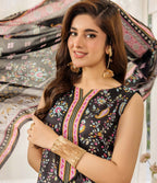 Safwa 02 - 3 Pc Printed Premium Cambric