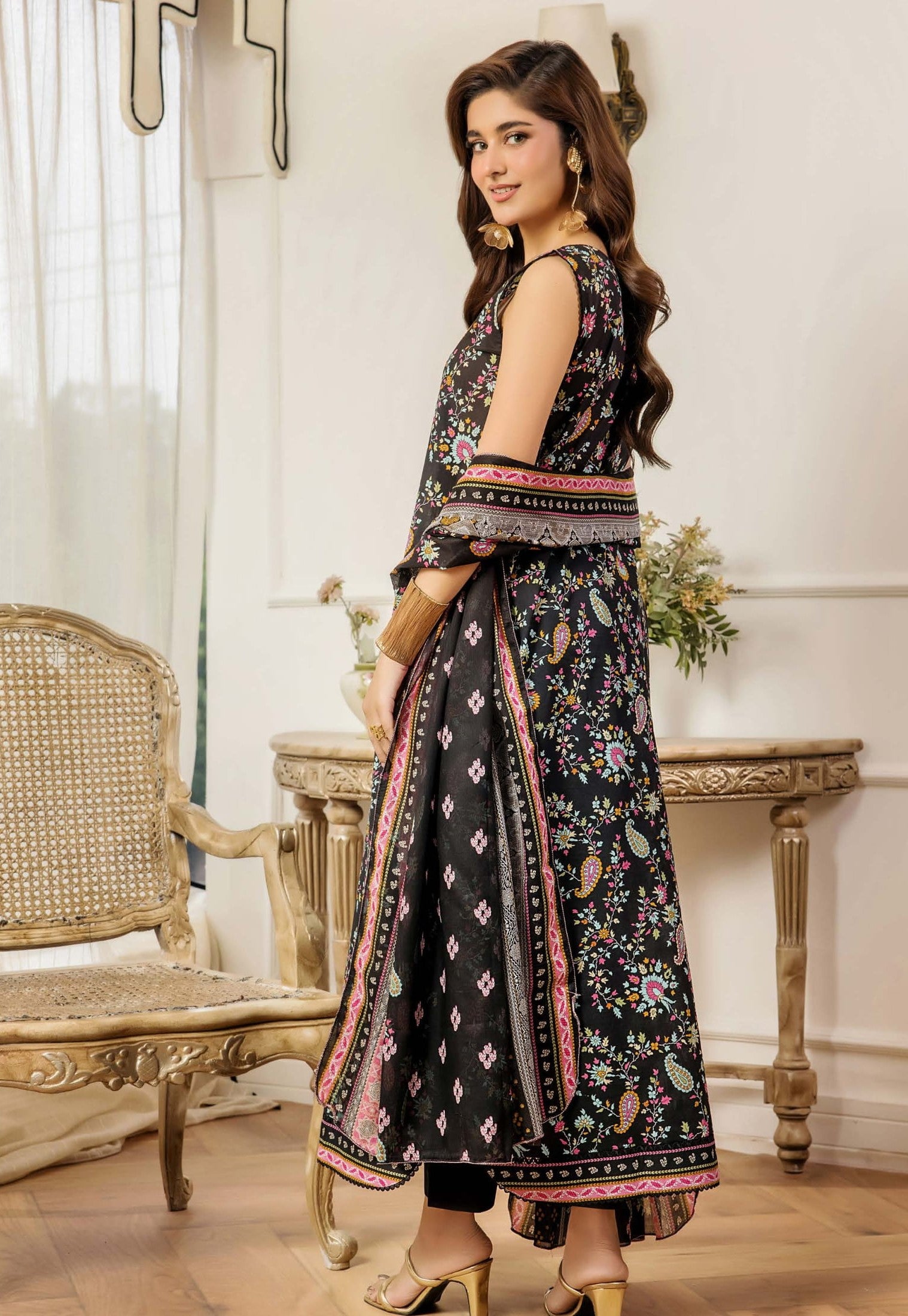 Safwa 02 - 3 Pc Printed Premium Cambric