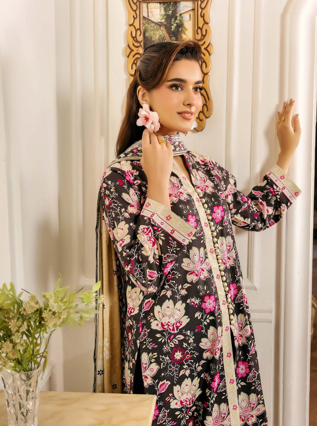 Safwa 04 - 3 Pc Printed Premium Cambric