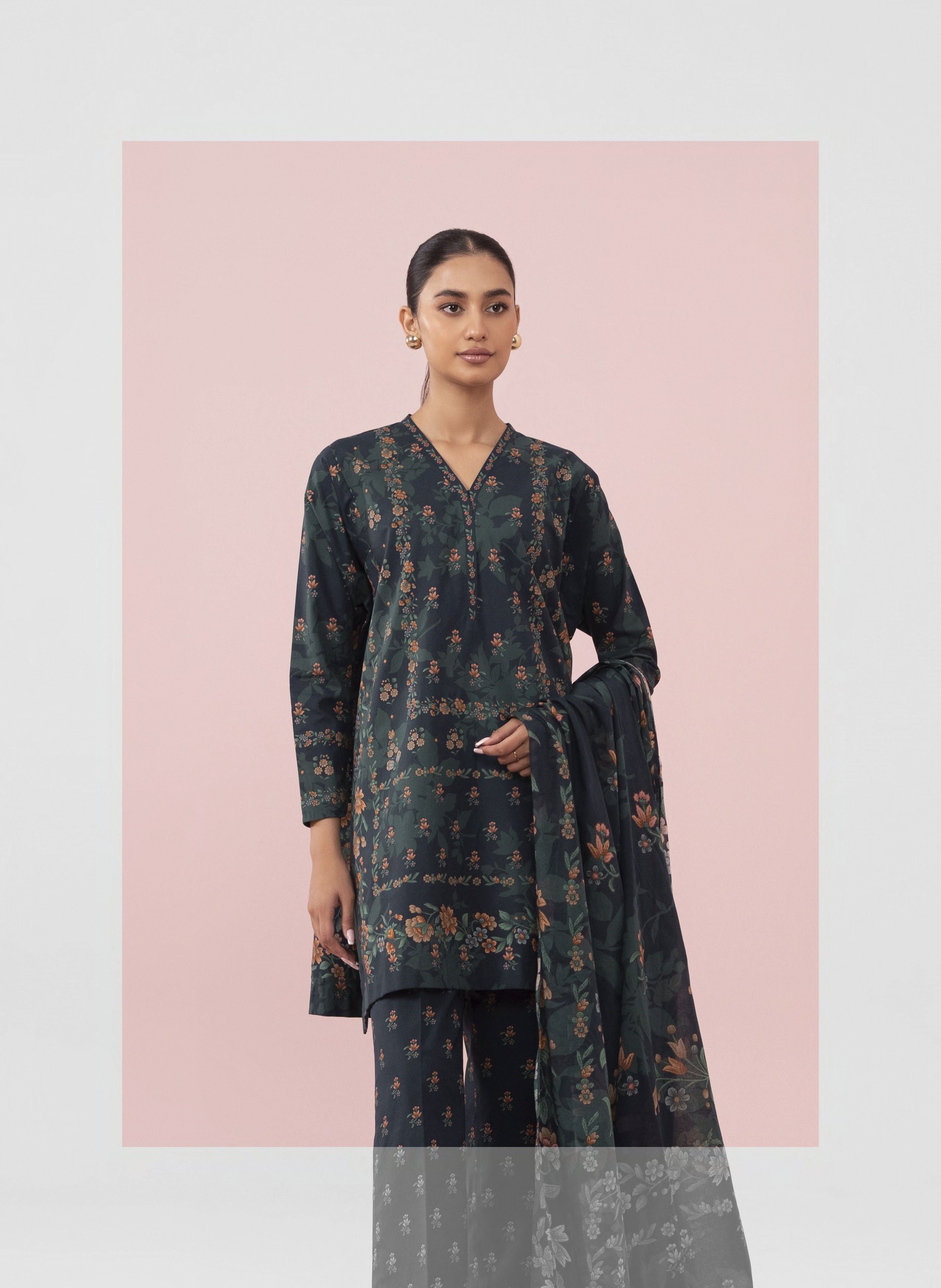 Sapphire 01 - 3 Pc Digital Printed Lawn